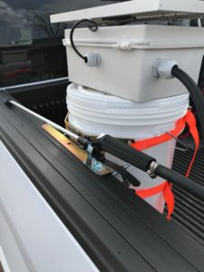 Onboard Vehicle Sanitizing with handheld wand